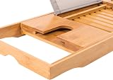 Relux Premium Bamboo Bath Caddy Bridge Extendable Luxury Book Rest view 7