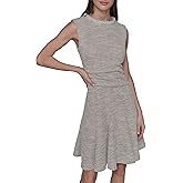 Karl Lagerfeld Womens Flare Skirt Sleeveless Stretch Dress