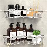 UUlioyer Corner Shower Caddy 2-Pack Stainless Steel No Drilling