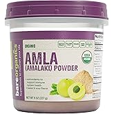 BareOrganics Amla, Indian Gooseberry & Superfood Powder, Dietary Supplement, 8 Oz