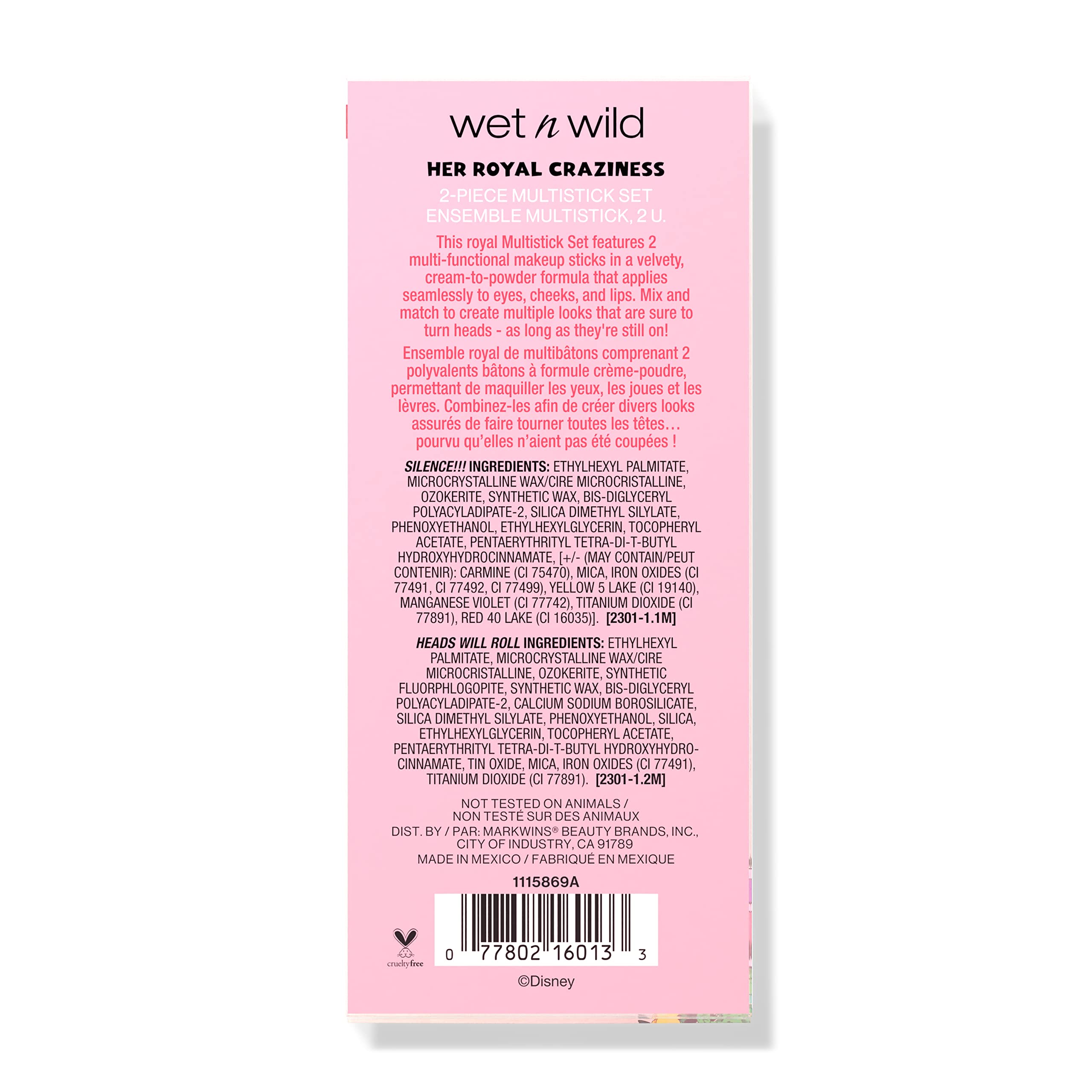 wet n wild Her Royal Craziness 2-Piece Multistick Set Alice In Wonderland Collection