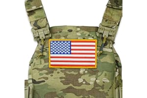 MAUHOSO American Flag Embroidered Patches,Government Issue Military Surplus,Vest Size Tactical Military Morale Flag Patch,Hook and Loop USA Flag Patches Set for Caps,Bags,Backpacks,Tactical Vest,1-PACK