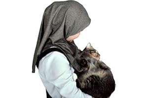 MuLanLegend Nur Denim Hijab | One Piece Instant Slip on Head Scarf | Lightweight Stretchy Soft Comfy Cover for Girls