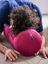 Yogamatters Organic Cotton Bolster Navy Blue 63cm 2.2kg Removable Cover view 8