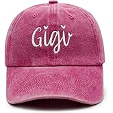 Gigi Gifts for Grandma, Mothers Day Christmas Birthday Gifts for Gigi from Grandkids-Adjustable Baseball Caps