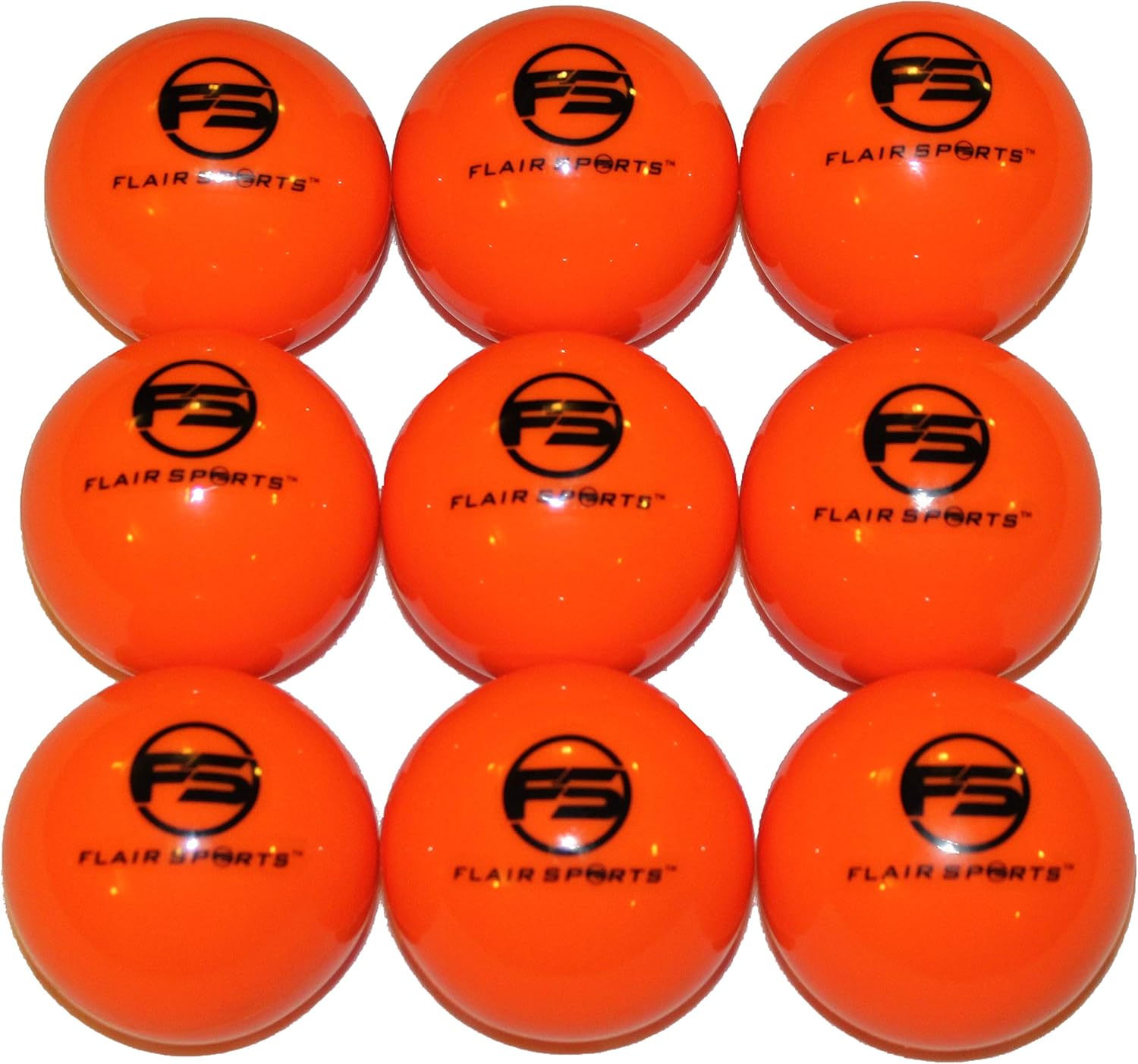 Flair Sports - 9 Pack Baseball and Softball Weighted Training Heavy Balls for Hitting and Pitching - Improve Power - Bonus Carry Bag Included (16 Ounces and 3” Diameter) - Limited Flight : Sports & Outdoors