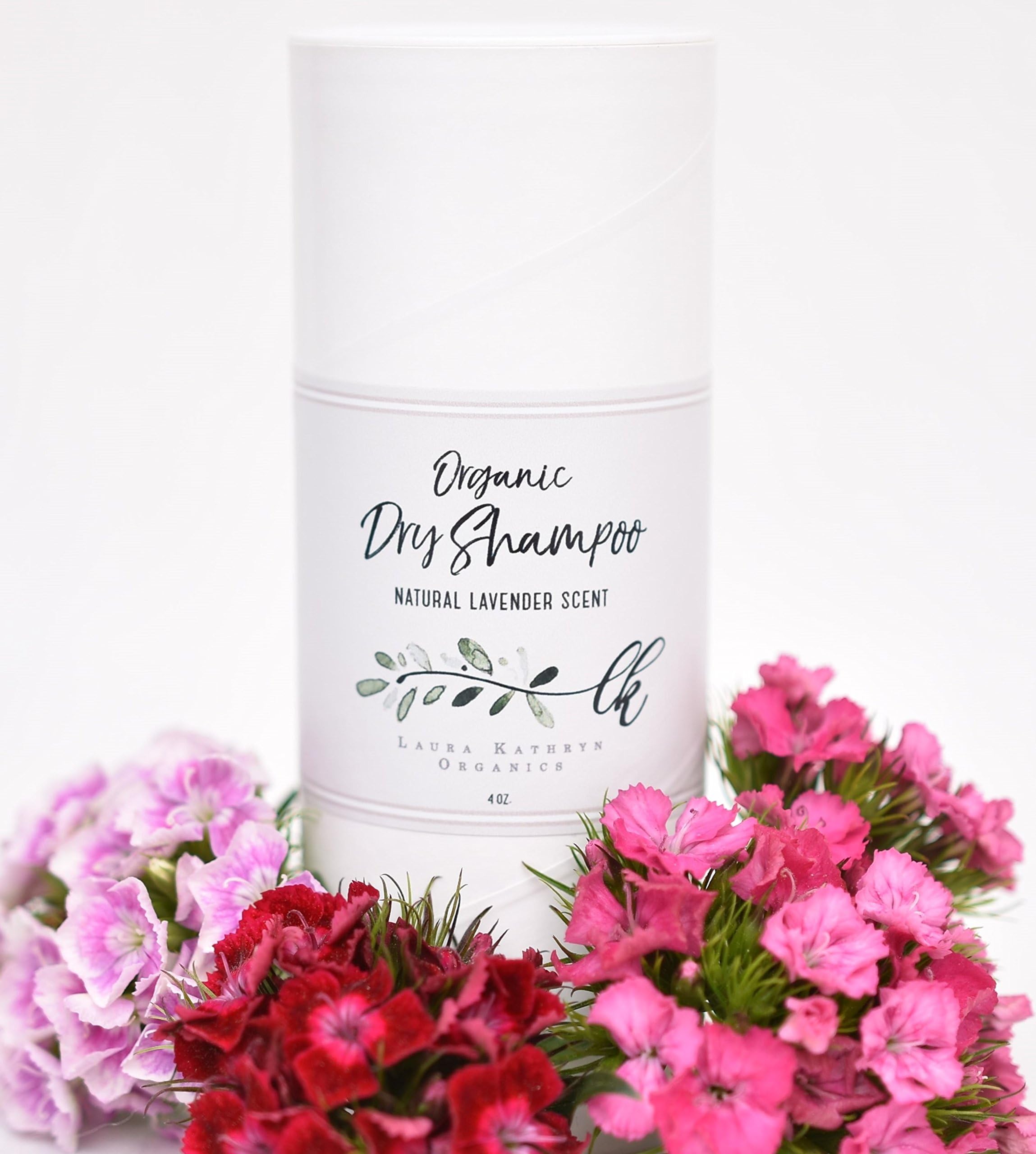 Organic Dry Shampoo (4 oz. Bottle! Twice the Size of Most!) Non-Aerosol, Vegan, Cruelty-Free, Non-Toxic, Eco-Friendly – (Light Lavender Scent)
