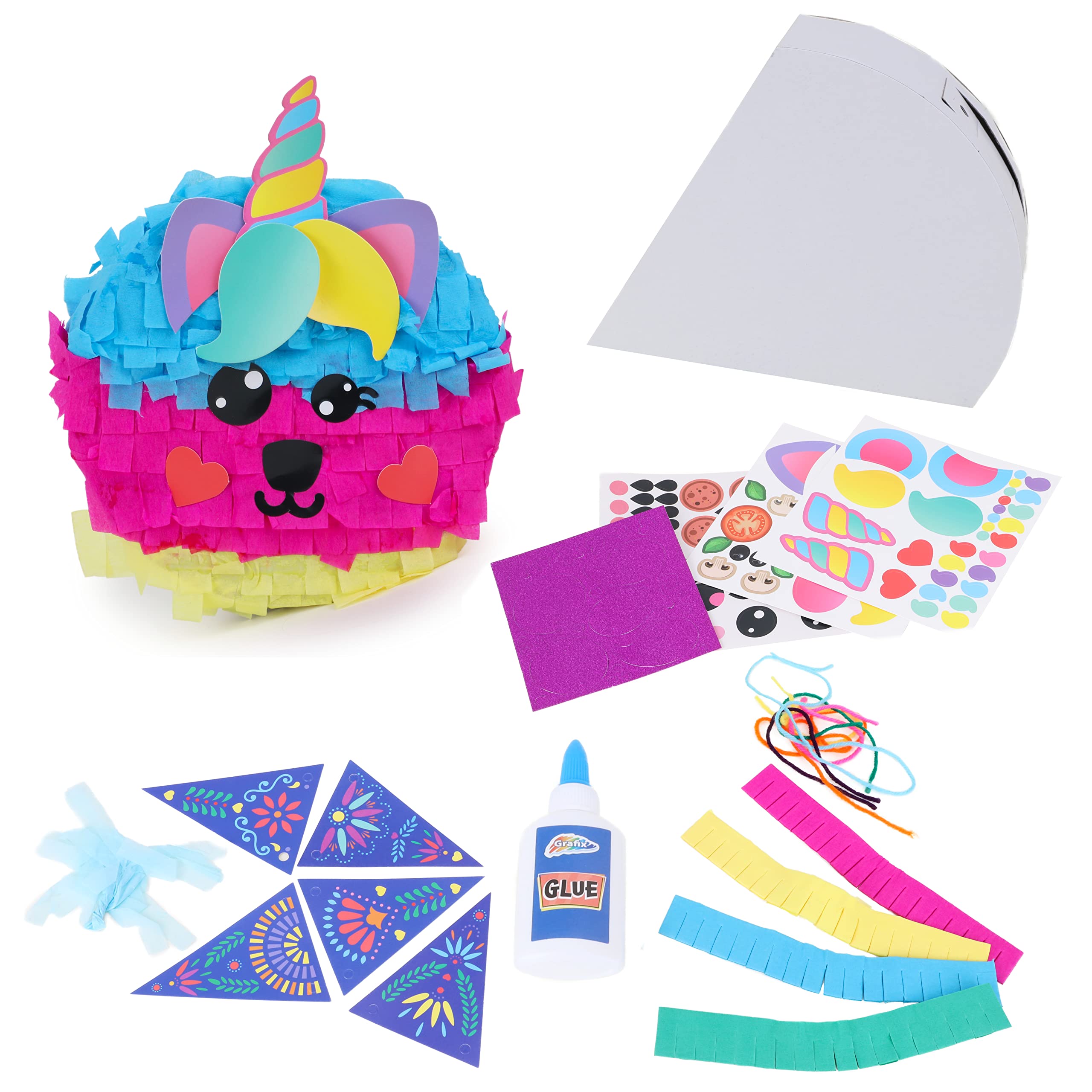 Toyland® DIY Pinata Set - Make 2 of Your Own Pinatas Crafting Kit - Kids Crafts - Party Games - Perfect for Birthday Parties