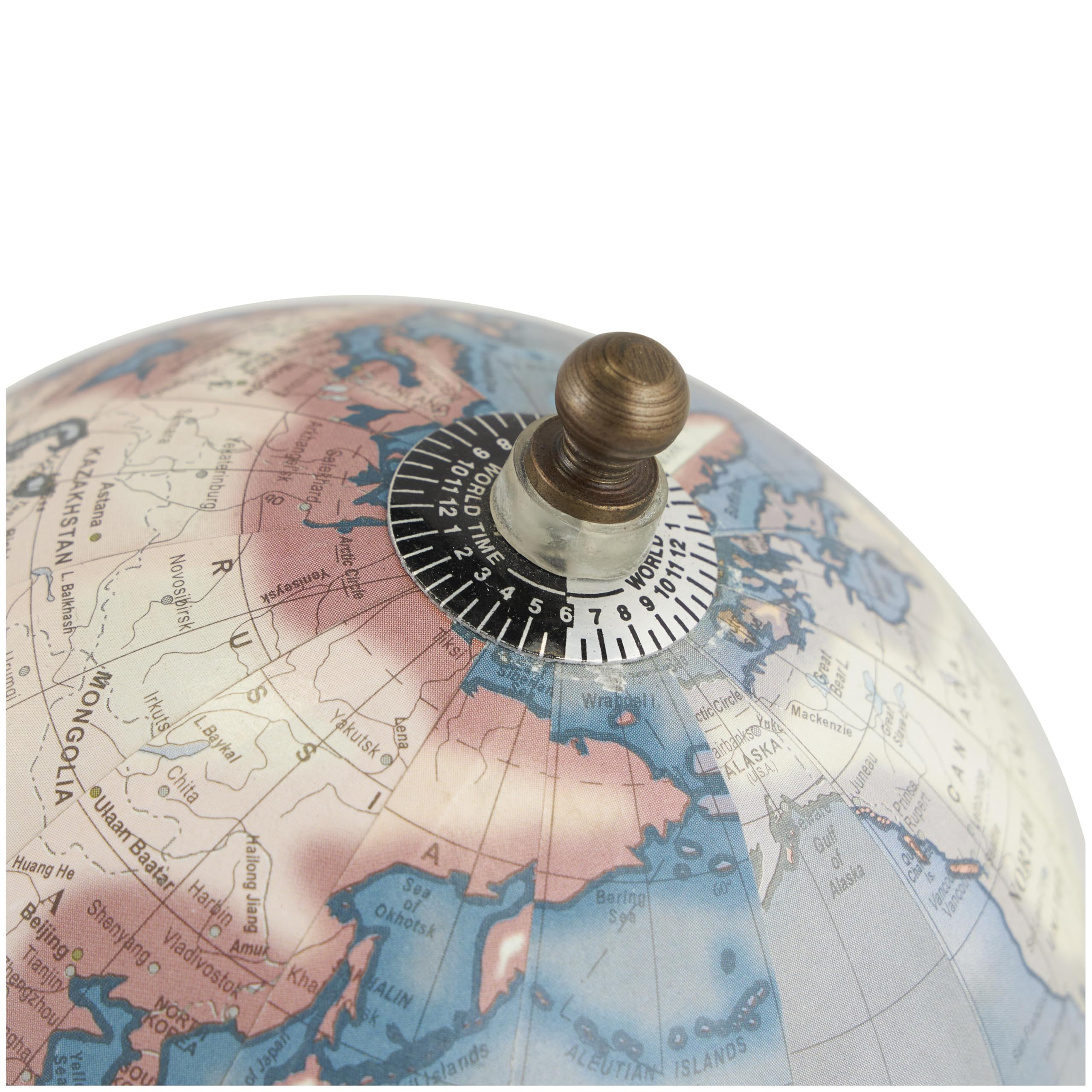 Deco 79 Plastic Globe with Wood Base, 5