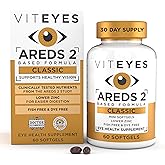 Viteyes AREDS 2 Classic Macular Health Formula Softgels, Eye Health Vitamin for Vision Protection, Lower Zinc, Eye Vitamins, Macular Vitamins, Beta-Carotene Free, 60 Softgels