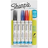 Sharpie 36671 Water-Based Poster Paint Marker, Assorted Colors, 5-Pack