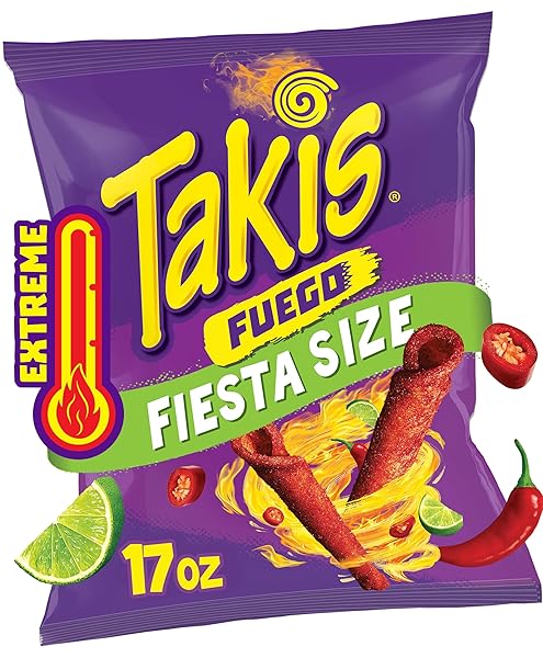 TAKIS FUEGO 17 OZ FIESTA SIZE BAG, HOT...
