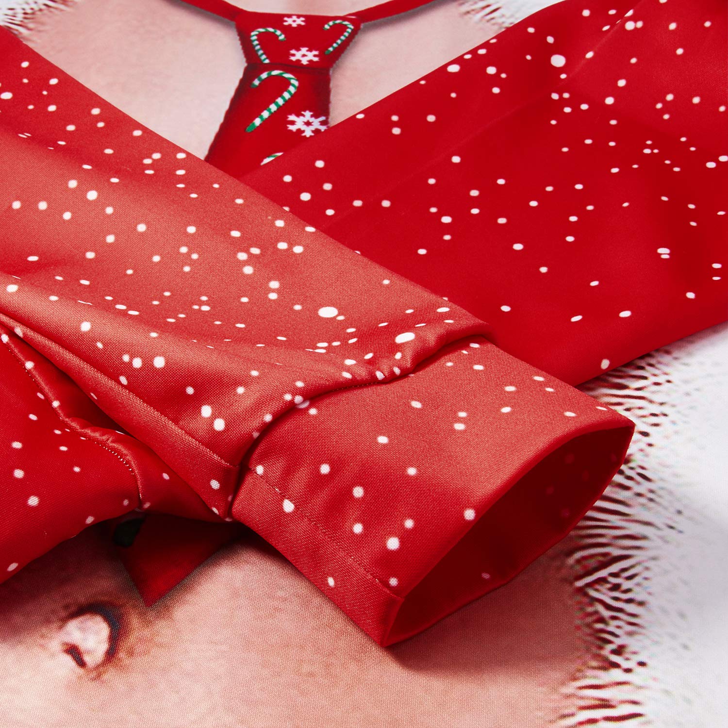 Leapparel Mens and womens Ugly Christmas Sweater party fancy dress Sweatshirt 3d Graphic Printed Round Neck Pullover t-shirts Red, Fake-2-pieces, US S/Asian Tag M