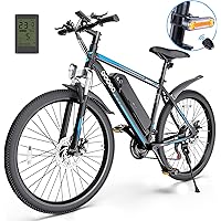 Electric Bike,Googo 26" Electric Mountain Bike with 350W Motor,Removable 36V Battery,Professional 21 Speed Gears,Middle…