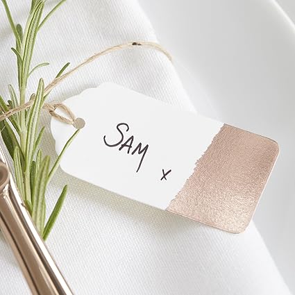 Ginger Ray Rose Gold Getaucht Gepackanhanger Geschenkanhanger Schone Botanics Amazon De Kuche Haushalt