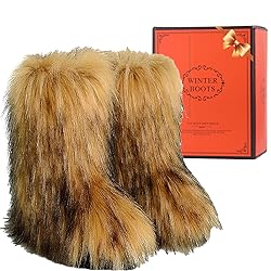 Valpeak Snow Boots for Women 2023 Furry Boots