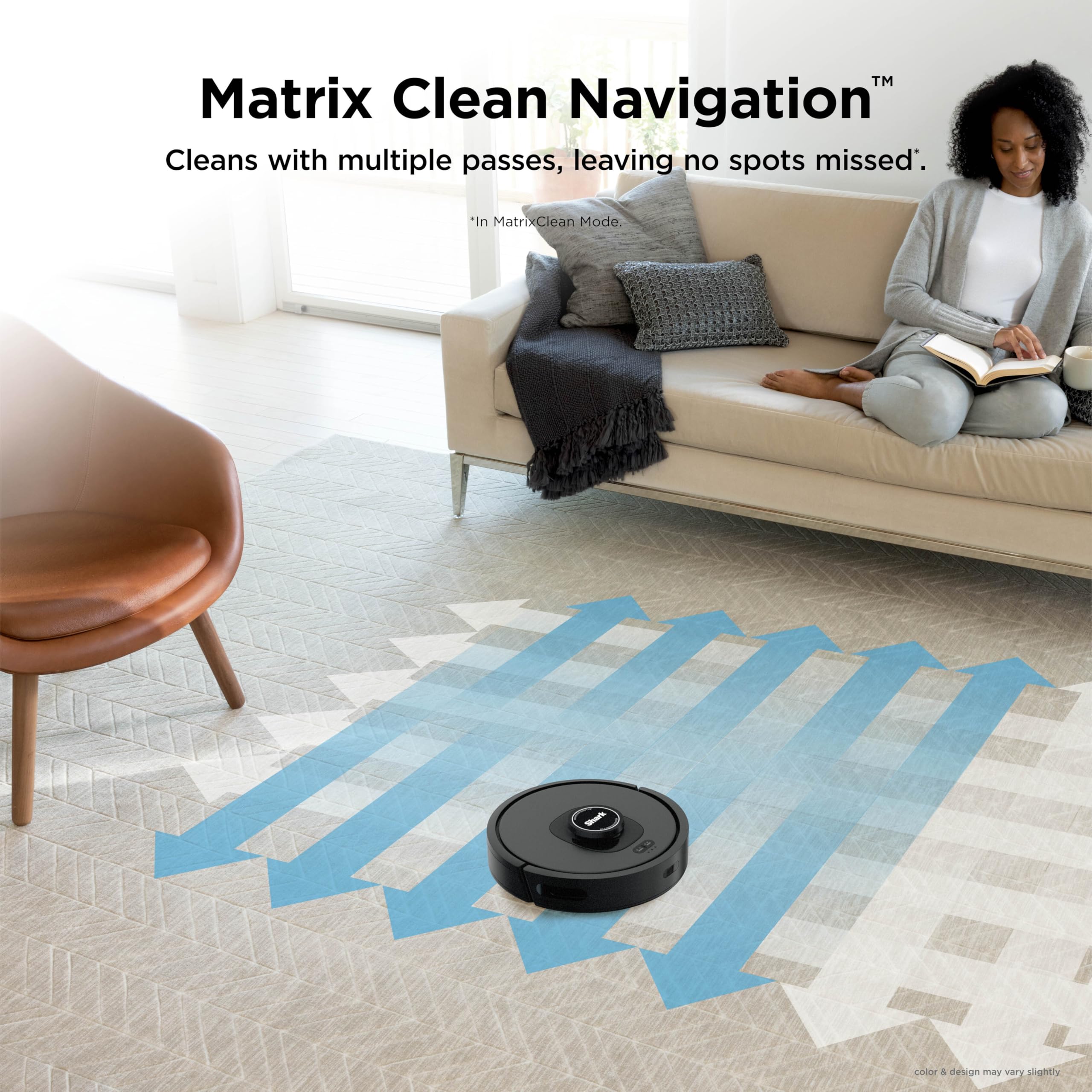 Shark AV2501S AI Ultra Robot Vacuum, with Matrix Clean, Home Mapping, 30-Day Capacity HEPA Bagless Self Empty Base, Perfect for Pet Hair, Wifi, Dark Grey - View 7