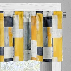 Ambesonne Abstract Window Valance, Contemporary