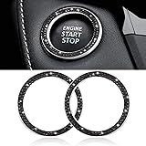 WINKA 2pcs Bling Car Engine Start Button Cover