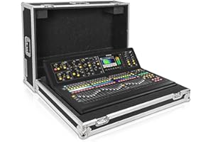 Sound Town ATA Plywood Mixer Case with Interior Foam Protection and Built-in Wheels for Midas M32 Digital Mixer (STRC-M32)