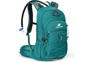 N NEVO RHINO Hydration Backpack 3L Water Bladder, Hiking Water Backpack with Rain Cover, Insulation Hydration Daypack Rucksack for Cycling