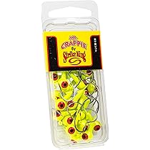 Mr. Crappie Jig Heads - 25 Pack In Limetreuse Color, Fishing Jig Heads