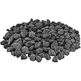 Mr. Fireglass 10 Pounds Lava Rocks Black Natural Stone Granules for Gas Fire Pit Fireplace, Gas Log Set & Barbecue Grills, Decorative Landscaping Rocks for Indoor and Outdoor Use, 0.8" - 1.2" Sized