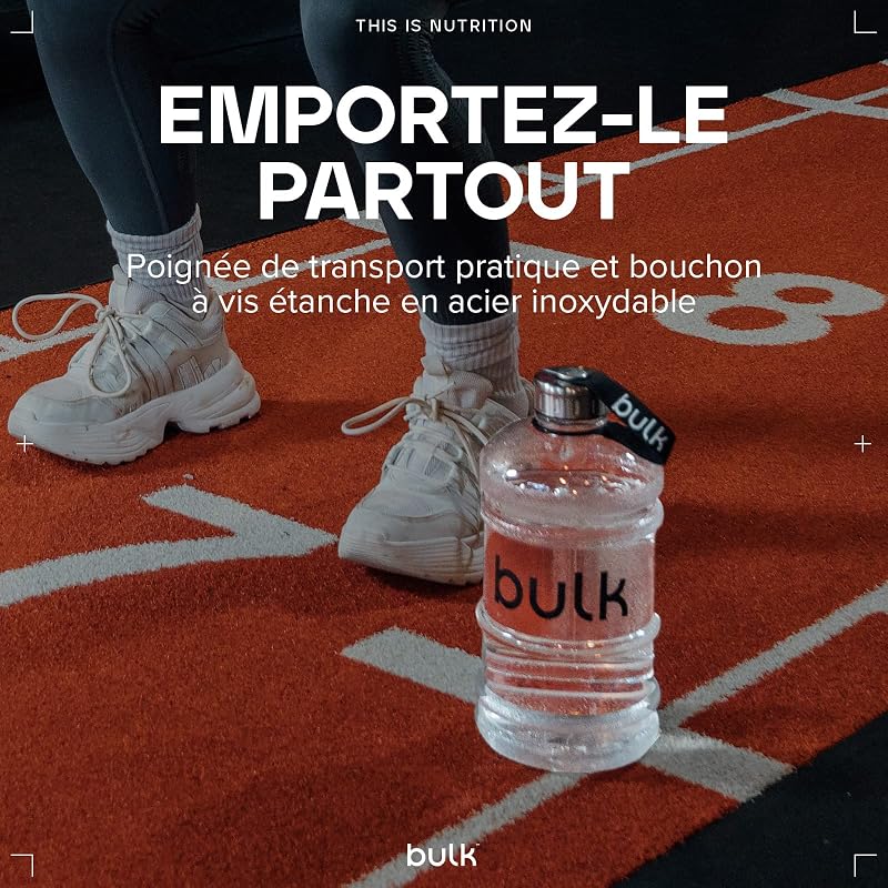 Gourde D'eau, Gourde de Sport, Clair, 2,2 Litres