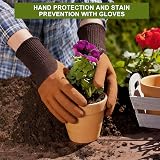 Kynup 7-Piece Garden Tools Set Stainless Steel Wood Handles with Tote view 3