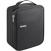 DAWAN freezable Insulated lunch bag,Built in detachable ice pack, Black, Insulated Cooler Tote with Handle for men or women, Keeps food cold or hot 8 to 10 hours, Meal Prep for Work Picnic golf