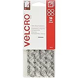 VELCRO Brand - Thin Fasteners - Premated - 3/8", 56 Sets - Clear