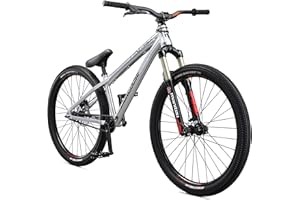 Mongoose Fireball Dirt Jump Mens and Womens Mountain Bike, 26-Inch Wheels, Mechanical Brakes, T1 Aluminum Frame