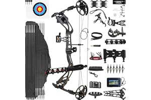 CENWTY Archery Compound Bow Set PRO 0-70 LBS, Draw Length 16.5"-30", IBO up to 325 fps, Hunting Compound Bow with All Accesso