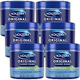 Noxzema Face Wash, Original Deep Cleansing Cream 6-Pack, 12 Oz Ea | Travel-Size Cream Cleanser + 90 Pads with 2% Salicylic Acid, Eucalyptus Tingle, Dermatologist-Tested