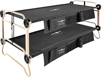 Amazon Com Disc O Bed Xl Black With Organizers Sports Outdoors