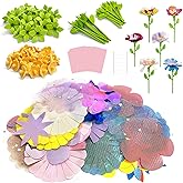 JUMP PASS BY DIY Fabric Flower Bouquets Toys for Kids Refill Kit - Arts & Crafts Toy Accessories-Flower Press Kit Accessories