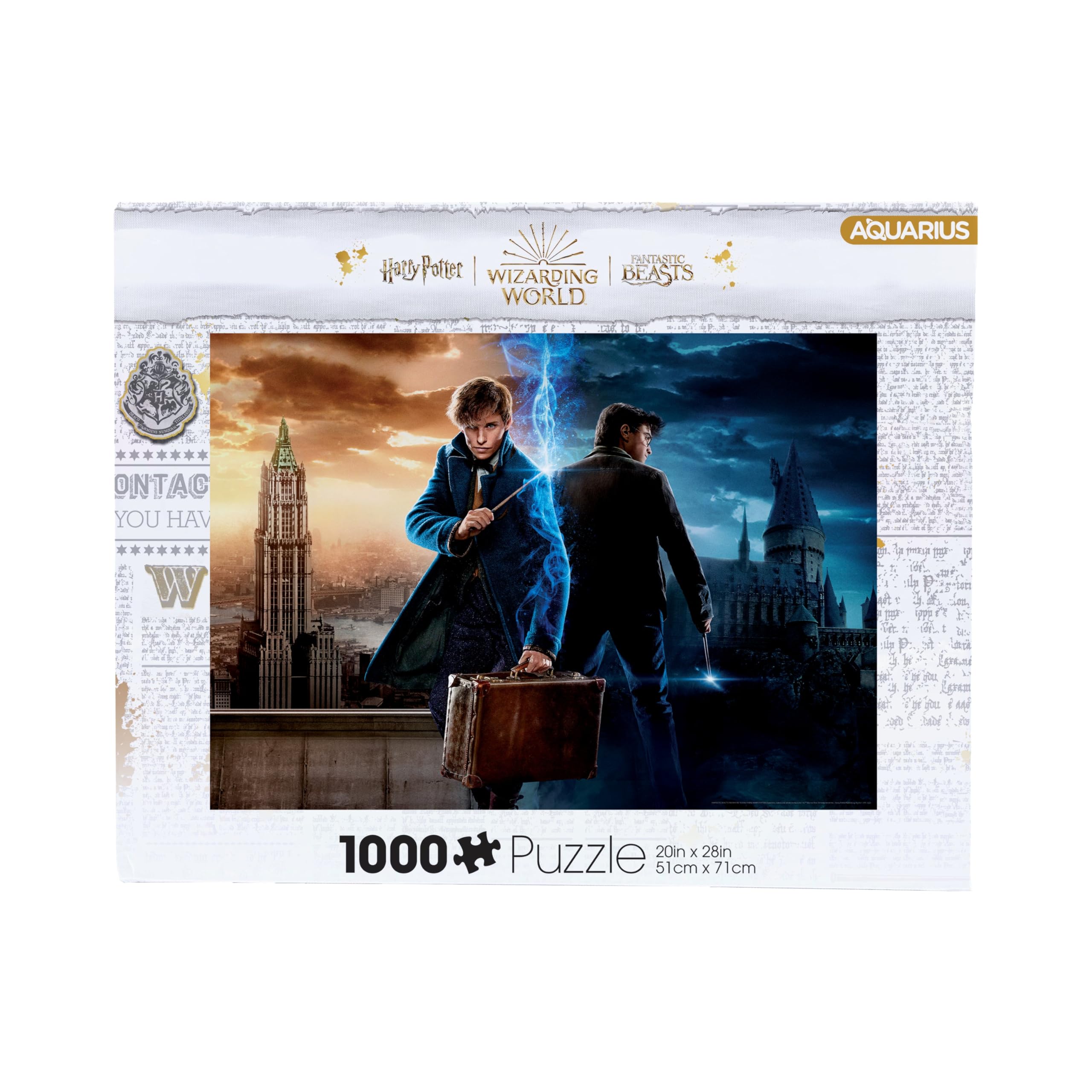 AQUARIUS Harry Potter Wizarding World Puzzle (1000 Piece Jigsaw Puzzle) - Officially Licensed Harry Potter Collectibles - 20x28 Inches, 65455