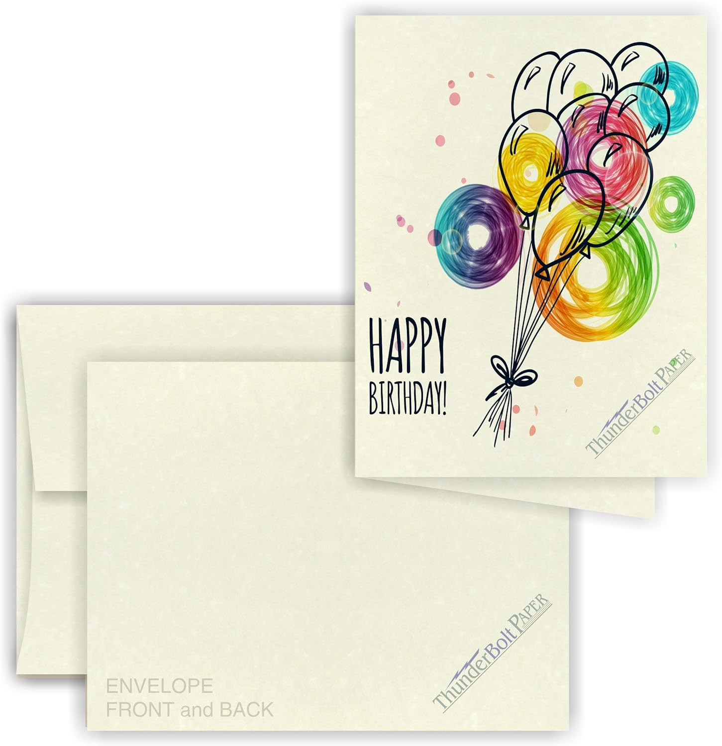 5X7 Folded Size with A-7 Envelopes - Off White Parchment - 50 Sets (10X7 Cards Scored to Fold in Half) Matching Pack - Invitations, Greeting, Thank You, Notes, Holidays, Weddings, Birthdays : Office Products
