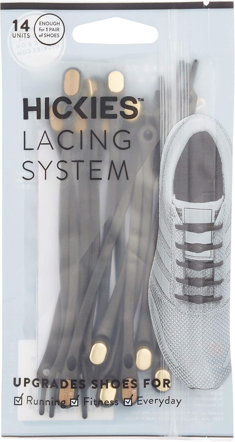 HICKIES Tie-Free Laces (2.0 New) - Black: Shoes
