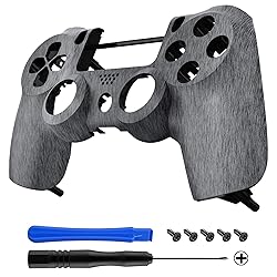 eXtremeRate Brushed Silver Patterned Custom