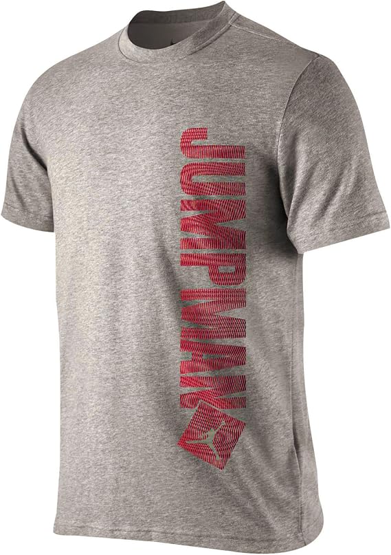 Amazon Co Jp Nike Jordanメンズ Side Jumpman ヘザーグレーtシャツ Us サイズ M カラー グレー 服 ファッション小物