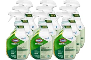 CloroxPro Clorox EcoClean Disinfecting Cleaner Spray Bottle, 32 Fluid Ounces, Pack of 9