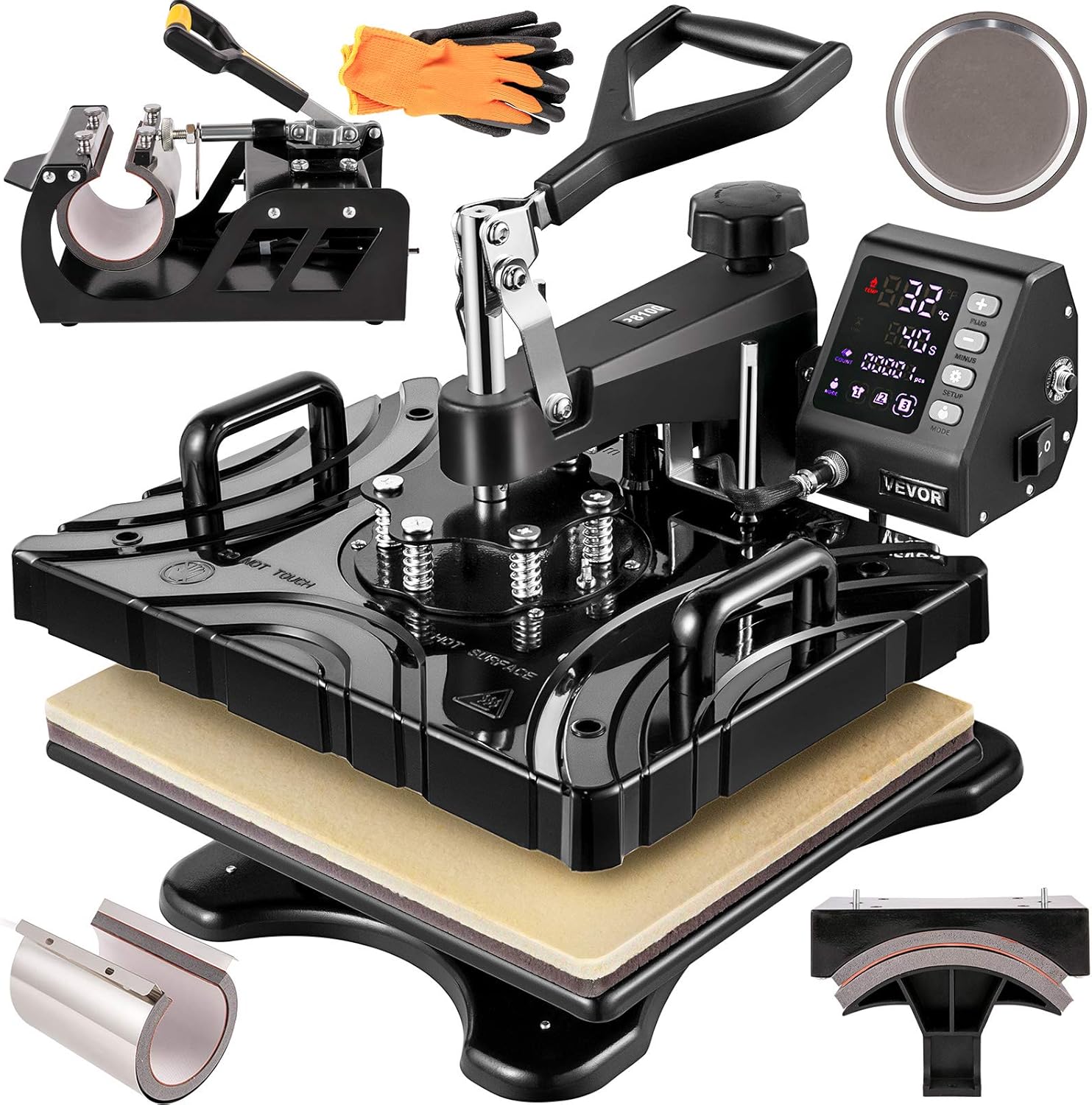 vevor heat press 12x15 inch heat press machine