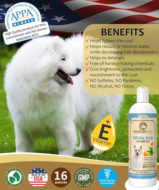shampoo for white hair dogs