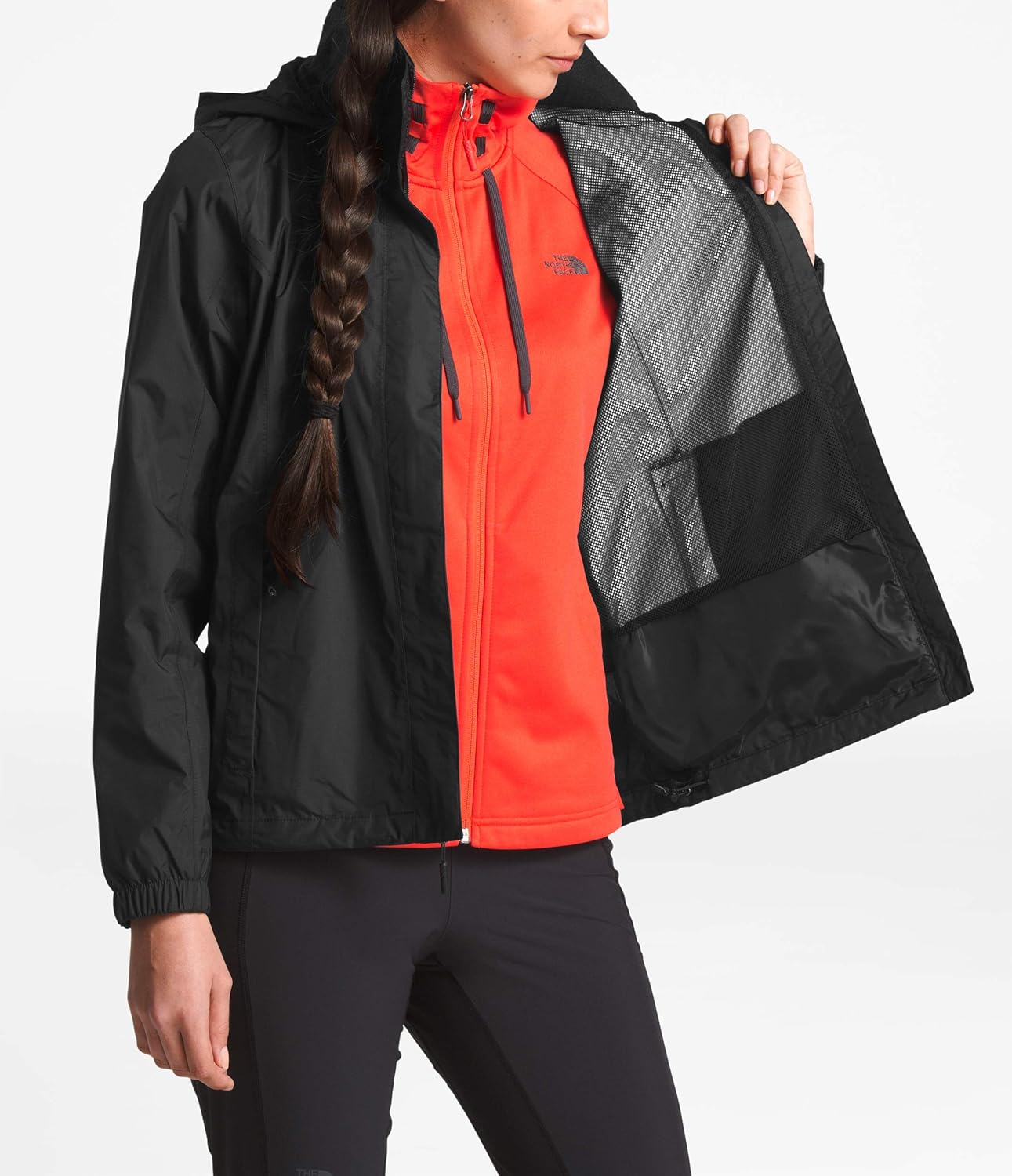 The North Face Women's Resolve 2 DWR Waterproof Hooded Rain Jacket: Clothing