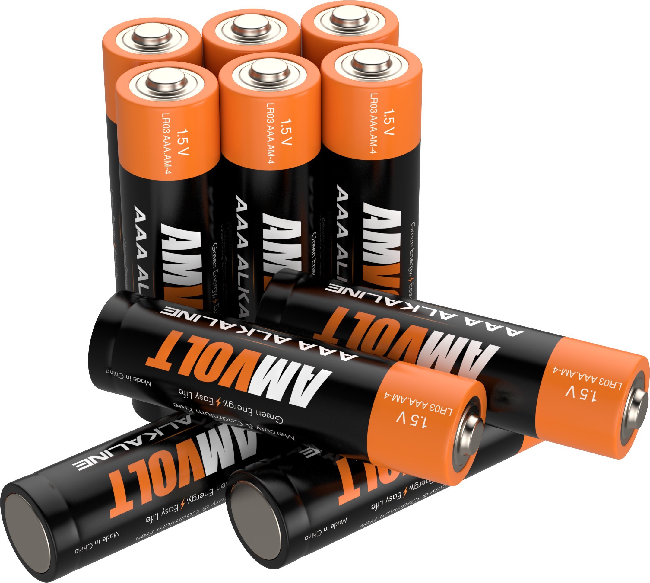 28 Pack AmVolt AAA Batteries [Ultra Power] Premium LR3 Alkaline Battery