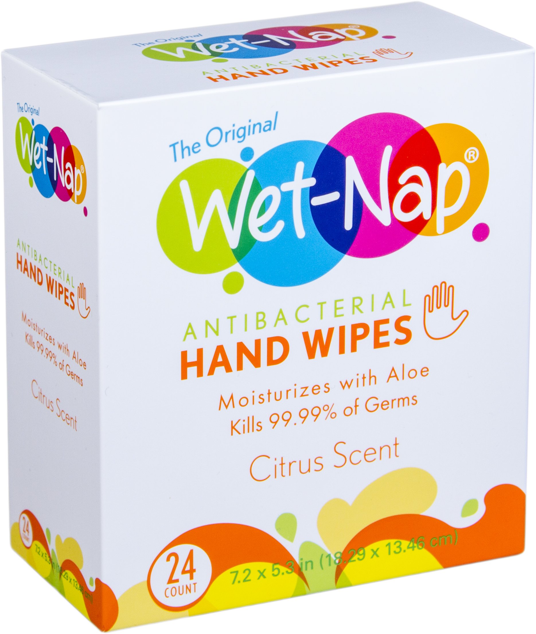 Buy WetNap The Original AntiBacterial Wipes Packet, Citrus, 24 Count