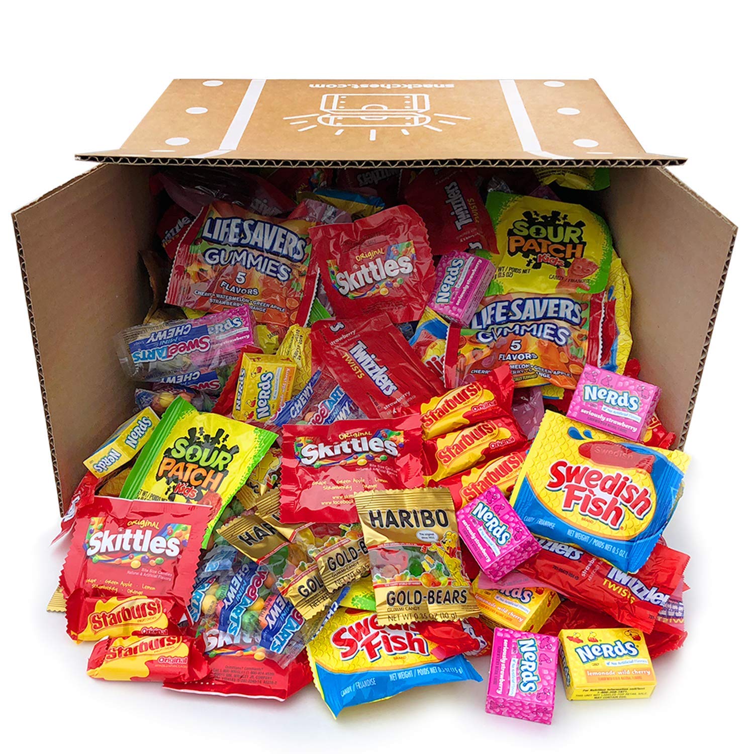 Snack Chest Assorted Candy Party Mix Bulk Twizzlers Nerds Swedish Fish