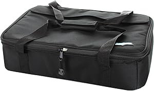 FlexiFreeze Insulated Dessert Cooler - Casserole Carrier for Cold Dishes Black