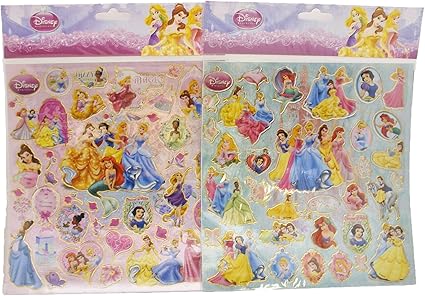 Amazon Co Jp ディズニープリンセス キラキラbigステッカー ホーム キッチン